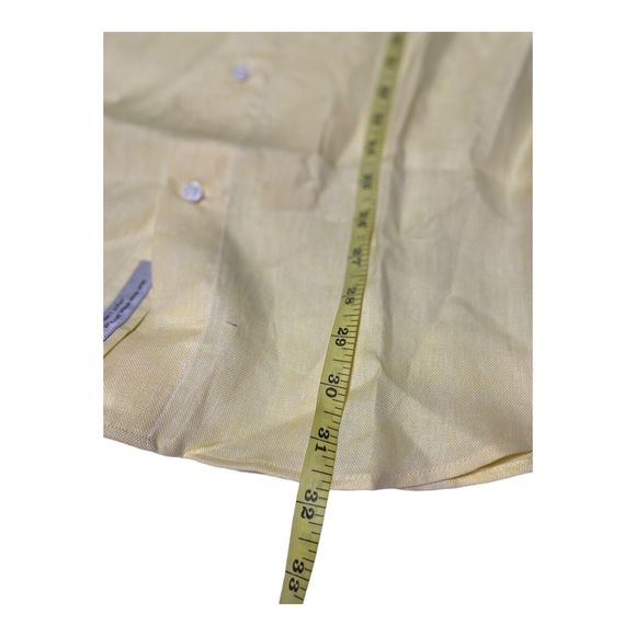 Madeleine Finn Maru Stateroom Baggage Men’s ‎ Large Yellow Button Up Cotton - Picture 12 of 12